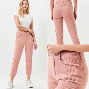 PacSun Pink Corduroy Mom Jeans